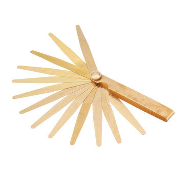 Drillpro 13 Copper Blade Feeler Metric Gauge 0.05 to 1.0mm Spark Plug Measure Gap Tool