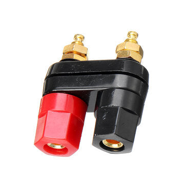 3Pcs Hexagonal Gold-plated Double-connecting String Double-row Banana Connector Banana Socket