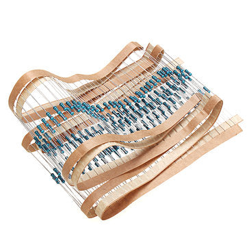 600pcs 1/4W 220 ohm Resistor +/- 1% ROHS1/4w 220R ohm Metal Film Resistors 0.25W Watt Color Ring Res