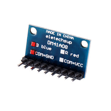 5pcs 3.3V 5V 8 Bit Blue Common Anode LED Indicator Display Module DIY Kit