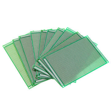 10pcs 8x12cm FR-4 2.54mm Single Side Prototype PCB Printed Circuit Board