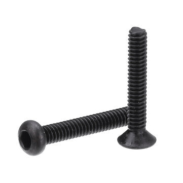 Suleve M2CH4 480Pcs M2 Hex Socket Button&Flat Head Screw Carbon Steel Bolt Nut Assortment
