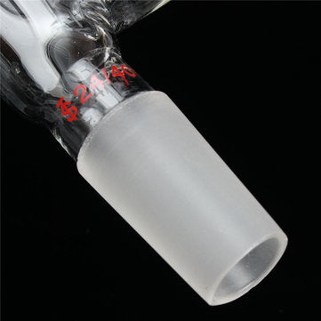 3-Way Glass Claisen Adapter with 24/40 Ground Joints Connecting Adapter Borosilicate Lab Glassware