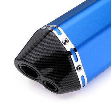 38mm-51mm Stainless Steel+Carbon Fiber Motorcycle Exhaust Muffler with Install Kit