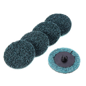 60pcs 50mm Mix Sanding Disc Set 2 Inch Roll Lock Surface Coarse Sandpaper Pad with Holder