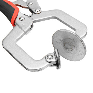 Woodworking 2 Inch C-clamp Face Clamp Locking Plier with Larger Flat Swivel Pads