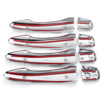 8pcs Chrome ABS Car Door Handle Cover Trim For Nissan Qashqai J11 2014-2018