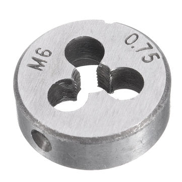 Drillpro 10Pcs Metric Circular Die Set M6/M7/M8/M10/M12 Thread Die for Screw Tap