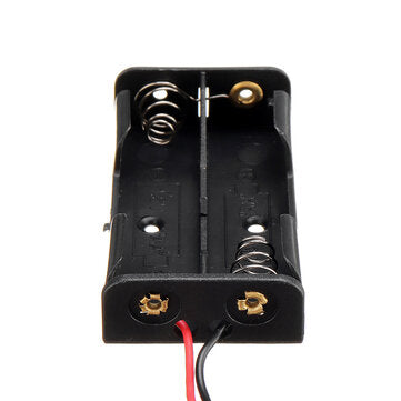 AA Size Power Battery Storage Case Box Holder Leads With 2 Slots