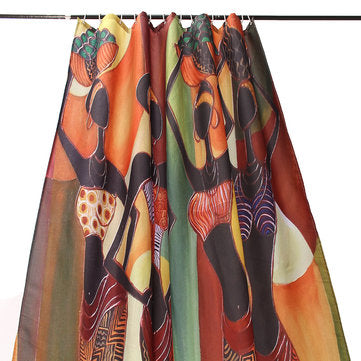 Waterproof Custom Distinctive Cartoon African Woman Bathroom Shower Curtains Home Decor 60``x72``