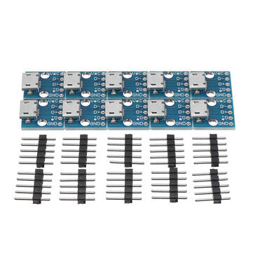 10 pcs MicroUSB to dip Interface Socket 5V Power Conversion Board Mobile Phone Charger to Power Modu
