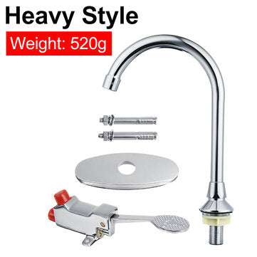 1/2 Inch Floor Foot Pedal Control Switch Tap Valve Basin Single Faucet For Home (SIZE: #1)