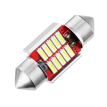 AUDEW 6pcs Car Interior Dome Map Bulbs Double Pointed Decoding License Plate Lights ... (COLOR.: 31)