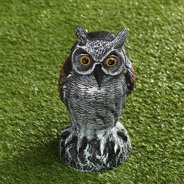 Standing Owl Bird Model Toys Hunting Shooting Decoy Deterrent Home Garden Decorations