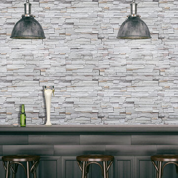 Stone Brick Vintage Wall Sticker Self Adhesive Backdrop Wallpaper Home Decoration