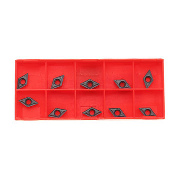 Drillpro 10pcs DCMT070204 IC908 Carbide Insert for SDNCN1010H07/SDNCN1212H07 Turning Tool Holder