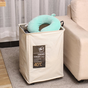 Single Mesh Cloth With Wheels Beam Hamper Oxford Cloth Storage Box Aluminum Frame Storage Baskets