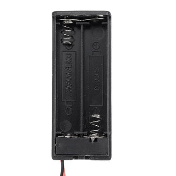 1Pcs AAA Battery Holder Case Box With Leads With ON/OFF Switch Cover 2 Slot Standard Battery Contain