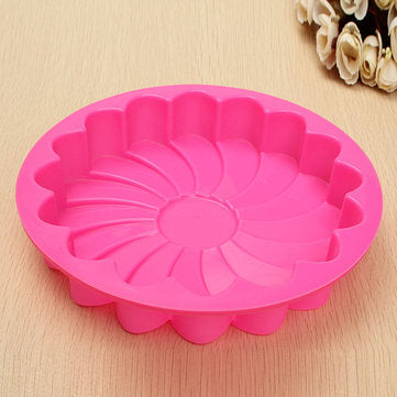 9`` Silicone Flower Cake Chocolate Bread Mould Bakeware Pan Cake Pan Baking Tool
