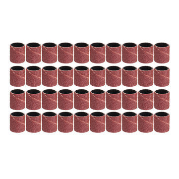 Drillpro 132pcs 120 Grit 1/4 3/8 1/2 Inch Sanding Drum with Sanding Mandrel Rotary Tool Accessories