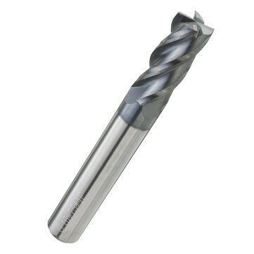 Drillpro 8pcs 2-12mm 4 Flutes Carbide End Mill Set Tungsten Steel Milling Cutter