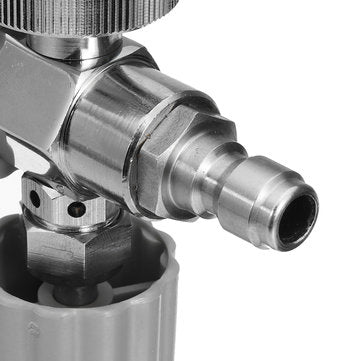 Single Gray Nozzle W+1 High Pressure Car Washer Water Gun Foam Pot Chrome Rust
