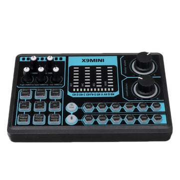 X9 MINI Computer External Mobile Phone Sound Card Repair Tone Mixer Suitable for Home Computer Recor