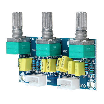 XH-M802 Passive Tone Board Amplifier Preamp Power Module Low High Sound Adjustment Electronic PCB Bo