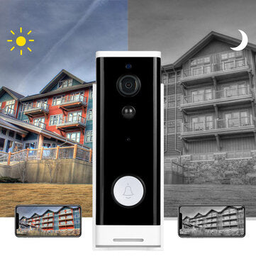 Bakeey Tuya WIFI 1080P Wireless Visual Intercom Doorbell Night Vision PIR Moving Detection Mobile Ph