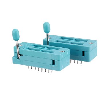 10Pcs IC Lock Seat Zif Socket Test Universal zif Sockets 16Pin