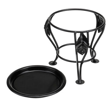 Modern Flower Stand Rack Metal Shelf Balcony Indoor Floor Shelves (Plants Not Included)