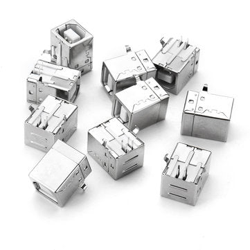 10pcs BF 90Degree Type B USB Printer Port Socket Connector Charging Socket USB Socket Interface