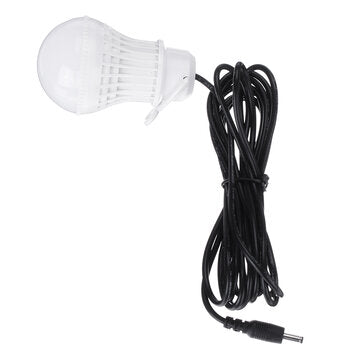 Solar Panel Power Lighting System + 2 LED Light Bulbs USB Charger Support FM Bluetooth SD Card