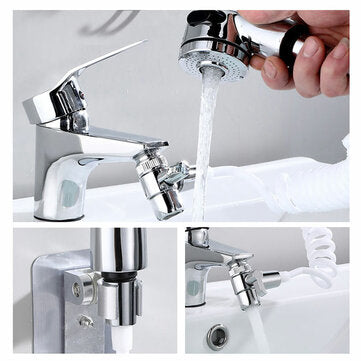 Bathroom Bathtub Wash Face Basin Water Tap External Shower Hand Held Spray Mixer Spout Faucet Tap Wa