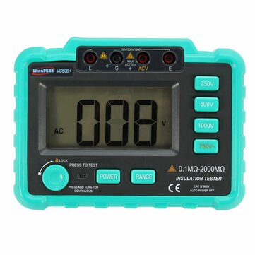 VC60B+ 250V/500V/1000V Digital Insulation Resistance Tester MegOhm Meter