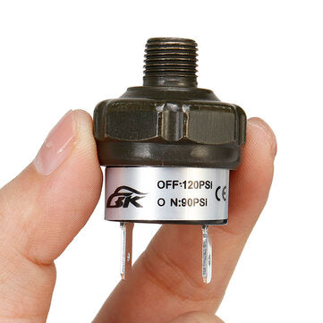 NPT1/8inch Air Valve Compressor Tank Pressure Control Switch 70 90 100 120 150 180psi 12V (NO.: 12)