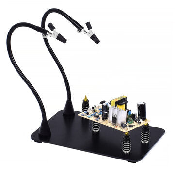 NEWACALOX Magnetic PCB Board Fixed Clip Fixture Flexible Arm Soldering Third Hand Soldering Iron Hol