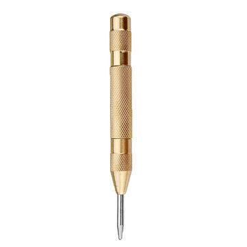 Drillpro 6Pcs HSS Bronze Coated Step Drill Bit With Center Punch Drill Set Hole Cutter Drilling Tool