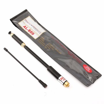 VHF/UHF Dual Band High Gain Long Range Telescopic Antenna SMA-F for UV-5R UV-B6