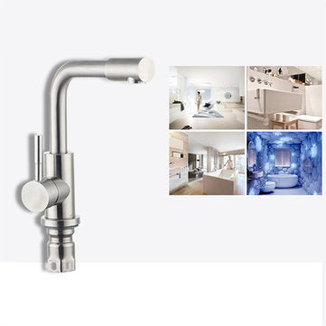Stainless Steel Sink Faucet Kitchen Single Hole Faucet Hot And Cold Water Mixer Tap
