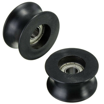 8Pcs 8mm U Trough Ball Bearing 0840UU Guide Pulley Sealed Rail Ball Bearing 8*40*20.7mm