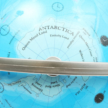 World Globe Earth Ocean Atlas Map With Rotating Stand Geography Educational Desktop Decorations