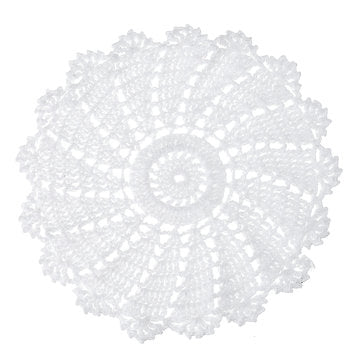 10Pcs/Set Hand Crocheted Doilies Cotton Woven Round Cup Dish Table Tablecloth Placemat Decorations
