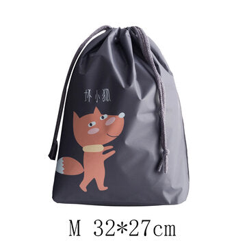 Waterproofing Cartoon Animals Printed Storage Bag (COLOR.: 011)