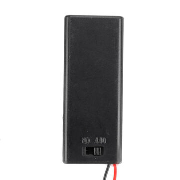 1Pcs AAA Battery Holder Case Box With Leads With ON/OFF Switch Cover 2 Slot Standard Battery Contain