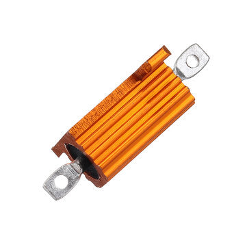 5pcs RX24 10W 20R 20RJ Metal Aluminum Case High Power Resistor Golden Metal Shell Case Heatsink Resi