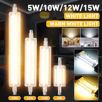 Dimmable 5W 10W 12W 15W R7S LED Corn Bulb 2835 SMD Floodlight Re... (WATT: 12W | LIGHT COLOR: WHITE)