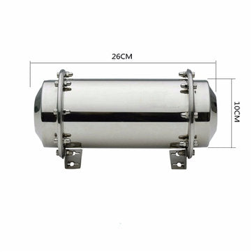 10.2 INCH Stainless Steel Time Capsule Waterproof Lock Container Storage Future Gift