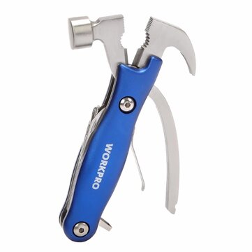 Workpro 12-in-1 MultiTools plier hand tools set wire stripper Hammer with Knife foldable Saw File Sc