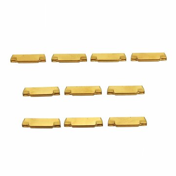 Drillpro 10pcs MGMN200-G 2mm Carbide Inserts for MGEHR/MGIVR Grooving Cut Off Tool Turning Tool
